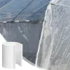 Greenhouses Greenhouse Pipe Mini Tube 32pcsgarden Portable Buildings PVC täcker med dragkedja vit klämman för säsongsanläggningar