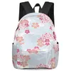 Rucksack mit Kirschblüten-Motiv, für Studenten, Schultaschen, Laptop, individuell für Männer, Frauen, Frauen, Reise-Mochila