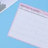 Hojas Planificador mensual Calendario Organizador Agenda Cuaderno (Rosa Verde Mixto)