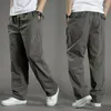 Мужские брюки, повседневные широкие деловые брюки, мужские прямые хлопковые модные летние трендовые стильные классические брюки Y2k в стиле Харадзюку