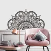 Autocollants tête de lit autocollant Mandala Art vinyle Stickers muraux maison chambre décalcomanie fond décoration pour la maison déco salon chambre décor