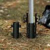 Shelters 2PCS Canopy Tarp Camp Pole Fixer Camping Supplies Tent Accessories Equipment Support Rod Fixing Tube Outdoor Suit