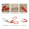 Aprons BBQ Charcoal Tong Barbecue Carbon Clamp Aluminum Plier Grilled Food Clip Portable Tongs Barbecue Accessories Tool 50.8cm