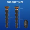 10 velocidades Vibrador anal Cuentas anales Masaje de próstata Motor dual Butt Plug Estimulador Control remoto Vibrador Juguete sexual para hombres Mujeres 240309