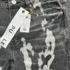Mäns jeans baggy jeans sommar mode trend smala stretch graffiti byxor klassiska street svart jeans storlek 28-40