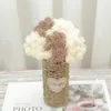 装飾的な花24pcs人工プラスチックの刺すようなボール偽の植物タンポポの形をした花の花束装飾エルコーヒーショップテーブル用品