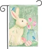 Happy Easter Garden flag rabbit egg welcome Celebrating holidays garden flag decoration courtyard yard flag linen material P293