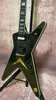 Niestandardowe nieregularne ciało Floned Maple Top Green Color Dean Dimebag Darrell Electric Gitar