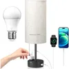 Lampes de livre Lampes de petite chambre avec ports USB C et A 3 températures de couleur - 2700K 3500K 5000K Éclairage de livraison directe d'intérieur Dhgfb