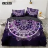 Set Luxury 3D BED SET SET Европа Квин Кинг Двойной одеял для кровать для кровати удобное одеяло/одеяло, набор кровати, скандирские фиолетовые шторы