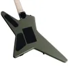 Gwiazda limitowanej Ebony Matte Army Guitar Guitar Electric Guitar