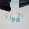 2024 Jewelry Designer Brand Stud S925 Silver Sweet Heart Earrings For Women Letters Sweet Co Engagement Asymmetrical