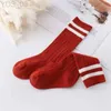 Chaussettes pour enfants 1-9 ans enfants garçons tout-petits filles chaussettes genou haute longue coton doux bébé chaussettes dénudées enfants chaussettes vêtements scolaires YQ240314