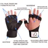 Gants Fiess exercice Gym Sports en plein air gants demi-doigt complet musculation gants de musculation avec sangles poignet livraison directe