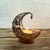 Bougeoirs en métal pour Ramadan, chandelier Eid Mubarak, décoration légère de luxe pour mariage, fête musulmane, Al Adhagift