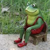 Gartendekorationen Tier Figur handgefertigtes langlebiges Froschmodell Ornament Compact Landscape Geburtstagsgeschenk