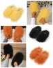 Sandals Hot Selling Fur Slipper Mule Woman Daily Wear Fur Shoe White pinks Black browns Metal Casual Flat Shoe Trainers Sneakers GAI softs