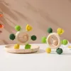 Neue Wald Tier Dental Kleber Baby Zähne Schleifen Anti Essen Hand Silikon Biss Komfort Ring Spielzeug