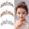 Accessoires pour cheveux, bijoux, peigne à feuilles de fleurs, épingle à cheveux de mariée, diadèmes en cristal de princesse, cerceau en strass