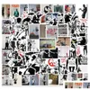 Car Stickers 67Pcs British Street Art Banksy Iti Diy Bike Travel Lage Phone Laptop Waterproof Sticker Kid Toy4876191 Drop Delivery Aut Otqp8