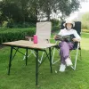 家具屋外折りたたみ椅子4speed調整可能な長い椅子屋外キャンプリクライニングピクニックビーチリラクゼーションチェア