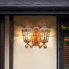 Lampa ścienna podwójnie nagłówek na zewnątrz balkony po obu stronach w stylu europejskim wodoodpornym dziedziniec retro na tarasie