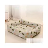 Kennels & Pens Kennels Pens Soft Sofa Dog Beds Warm Pet Mat For Puppy Cool Cushion Slee Nest Bed Removable Cozy Cat House Baskets Kenn Dh1Cr