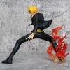 Actiespeelfiguren 19 CM Anime One Piece Vinsmoke Sanji Battle GK-beeldje PVC-actiefiguren Collectiemodel Pop Speelgoed Verjaardagscadeau ldd240314