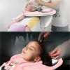 Banheiras portátil inflável bandeja de lavagem de cabelo shampoo tigela lavagem corte de cabelo sem uma cadeira de salão para deficientes mulher grávida criança