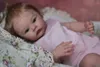 NPK 49CM Born Baby Girl Reborn Doll Prato Morbido Corpo coccolone Realistico Tocco Pelle 3D con vene visibili Art 240304