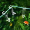 Stands 3pcs Fish Bracket Clear Fish Support Tools Clear Aquarium Fish Glass Cover Holder Landscape Holder