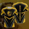 T-shirt da uomo Mortal Kombat Graphic T Shirt Gioco di combattimento 3D stampato Vintage Strtwear Uomo Donna Moda O-Collo T Bambini Ragazzo Top y2k Vestiti Y240321