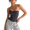 Kvinnors tankar Kvinnor enslingande bodysuit Camisole Solid Color Slim Fit Camisoles Tops For Under Clothes