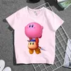 T-shirts Dessin animé Anime Figures Star Kirby Impression Filles Vêtements À Manches Courtes Kawaii Mignon Été Adulte Enfants Top T-shirt Pull ldd240314