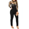 Macacão feminino primavera inverno sexy casual elegante alta bodysuits calças compridas roupas femal sem costas playsuit terno 240220