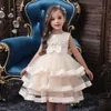 Flower Girl Dress for Girls Tutu Barnkläder Elegent Hand Organza Dresses Children Princess Party Custumer 240309