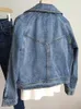 Женские куртки, мотоциклетная джинсовая куртка на молнии с длинными рукавами для женщин, весна-осень, женские джинсы, верхняя одежда