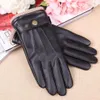 Ankomst hösten Handskar Black Winter Warm Mantens Touch Screen Windproof Fortsätt Driving Male Pu Leather219w