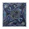 Brand 90 cm Paisley Bandana Foulard Square Scarf Women Silk Silk Brand Brand Hijab Scarf Marsone Mano a mano Curled New Design Head Scarf Y20277R