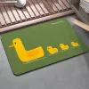 Mats Cartoon Duck Bathroom Rug Mat Antislip Bath Mats Absorbent Floor Foot Mat Room Rugs Toilet Shower Carpet Entrance Doormat