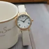 Armbanduhren Einfache Damenuhren Luxus-Design Lederuhr Damen Quarz-Armbanduhr Damen Kleine Uhr mit rundem Zifferblatt