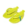 2024 Banana Flip-Flops يجرون باطنًا سميكًا للطلاب للرجال والنساء لسحب الشاطئ E5TN#