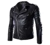 Männer Mode PU Leder Jacke Frühling Herbst Neue Britischen Stil Männer Leder Jacke Motorrad Jacke Männlichen Mantel Schwarz Braun M3XL7103921