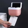 Tissue Boxes Napkins NEW Wall Mount Tissue Holder for Bathroom Storage Box Punch-Free Home Supplies Phone Rack Case Toilet Paper Holder Waterproof