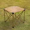 Kampmeubilair Draagbare klaptafel Campingrol Toeristische Pliante-uitrusting Lichtgewicht picknick buiten