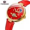 Qifusini Nieuwe Womens Buitenlandse Handel Tourbillon Holle Automatische Riem Mechanisch Horloge One Piece Drop Watches2297