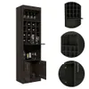 Wolcott 16-bottle 1-shelf Bar Cabinet Carbon Espresso