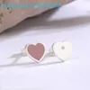 2024 Designer Luxury Brand Jewelry Stud Di Jia Earstuds Boutique Valentines Day Gift Heart Shaped Drop Glue Enamel Simple Earrings