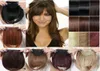 Nieuwe 32 Kleuren Korte Front Nette pony Synthetisch Haar Fringe Bang Haarstukje Clip Voor Haarverlenging Straight5803799