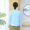 Blusas femininas moda casual elegante cor sólida botão camisa verão polo-pescoço meia manga solta dobra topos roupas femininas